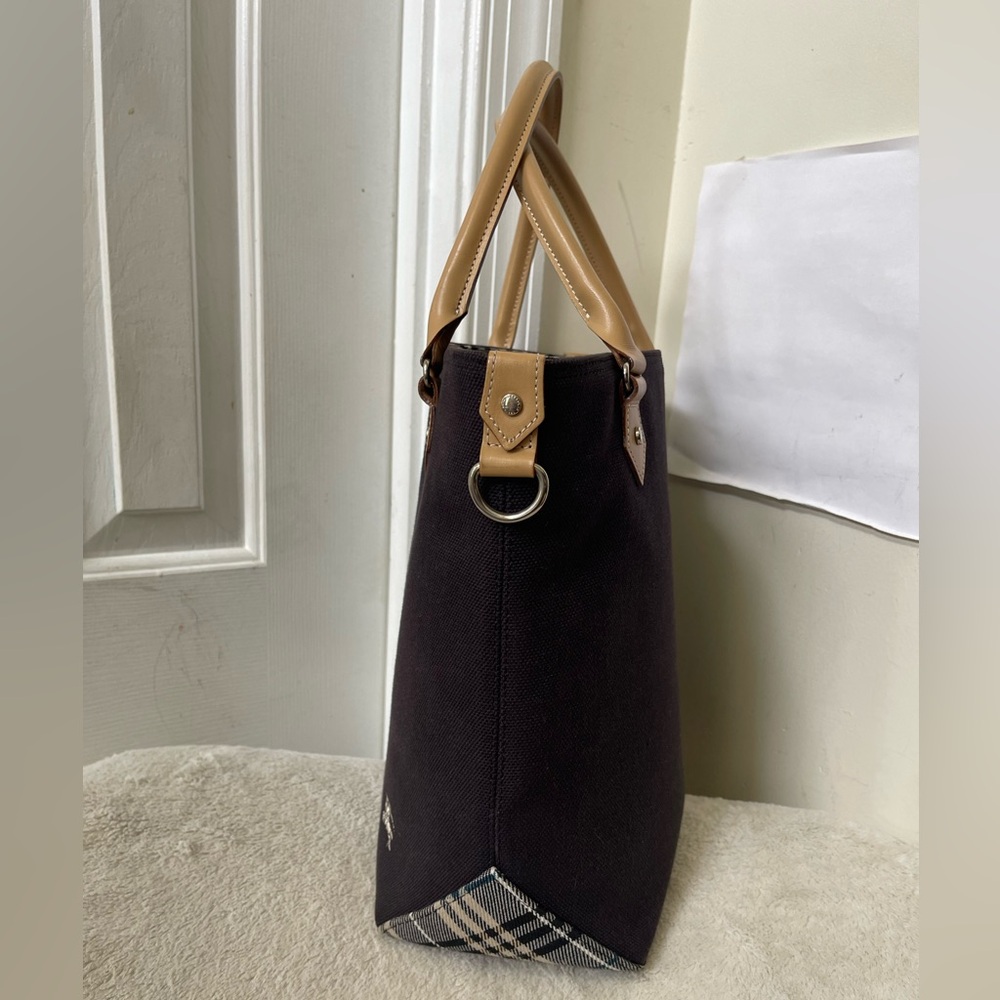 Burberry Blue Label Canvas Tote Bag EUC - Picture 2 of 15